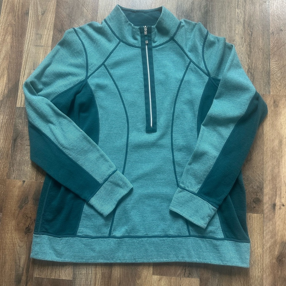 Tommy Bahama Women's Teal Quarter-Zip Sweatshirt
